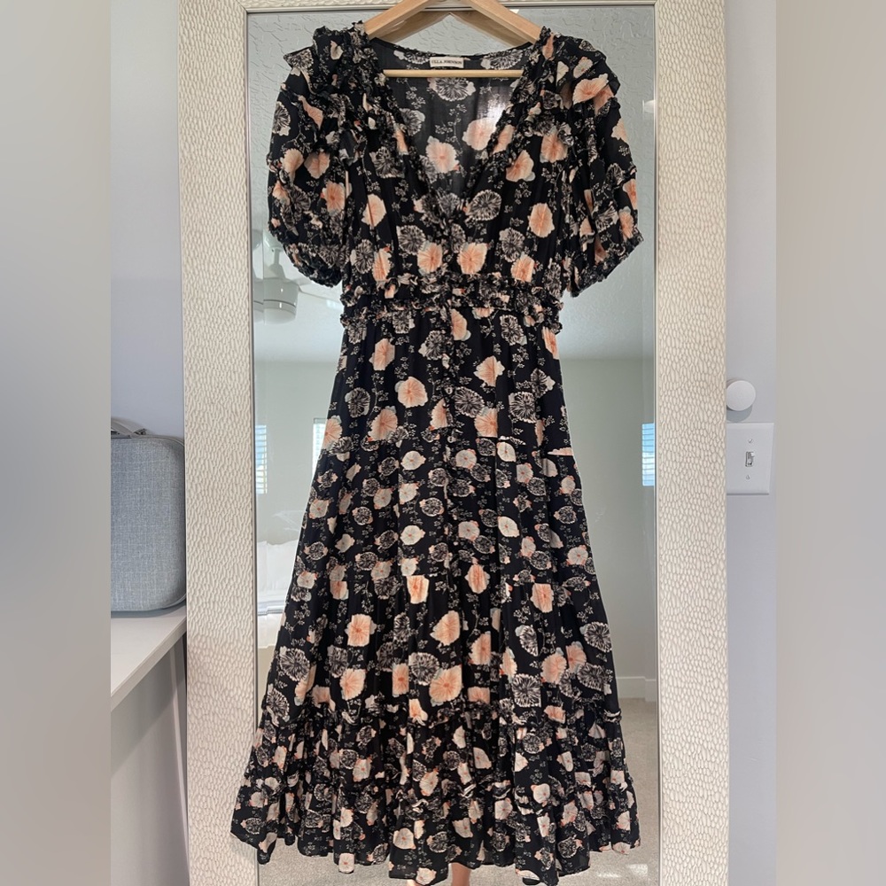 Ulla Johnson The Irvette Dress in Noir Floral size 2
